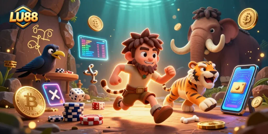 LU88 engages players in a thrilling prehistoric casino adventure with dynamic crypto elements.